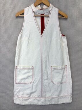 anthropologie white denim dress White Anthropologie Denim Dress for Sale up to 90% Off: Poshmark